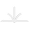 Ekena Millwork Redmond Architectural Grade PVC Gable Bracket, 96"W x 52"H x 4"D x 6"F, 13/12 Pitch GBP096X52X0406RED00 - alternate 3